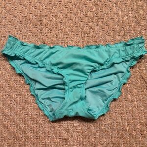 Victoria's Secret Aqua / Teal Ruffled Bikini Bottom